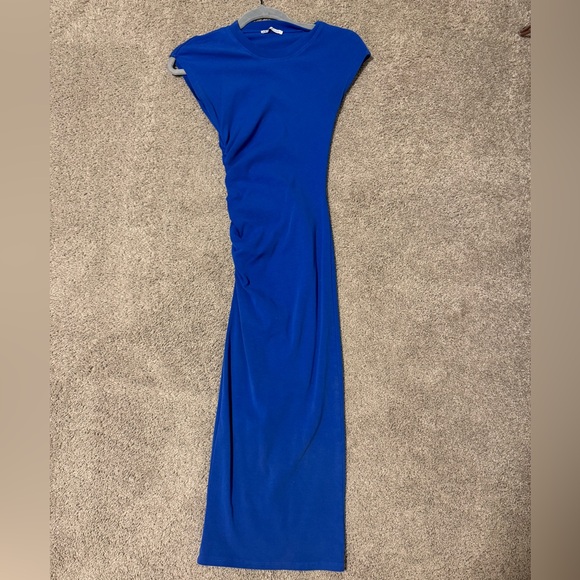 strapless dress cotton MODEL 3 - RULA denim_on_denim Pia One Shoulder Maxi Hole Centers:3-3/4''(96mm)